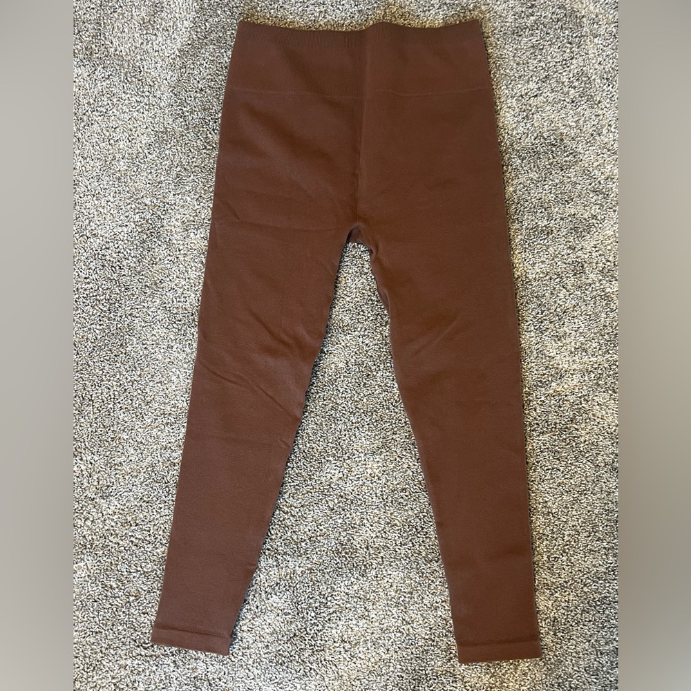Everlane Seamless Ribbed Leggings - Acorn (XL/XXL) - NWOT